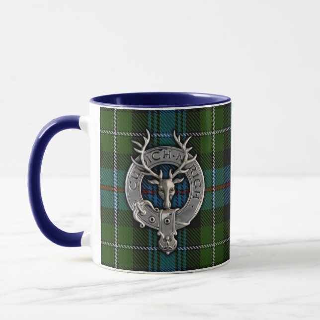 Mug Clan MacKenzie Crest & Tartan (Gauche)