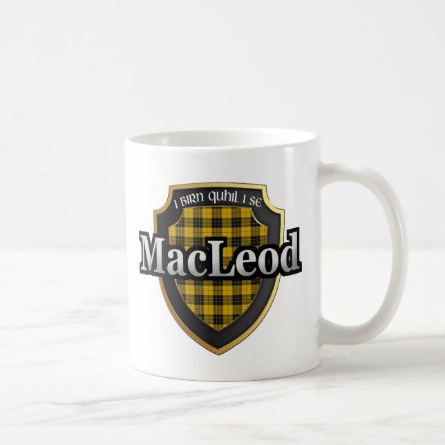 Mug Clan MacLeod de tartan écossais de dynastie de (Droite)