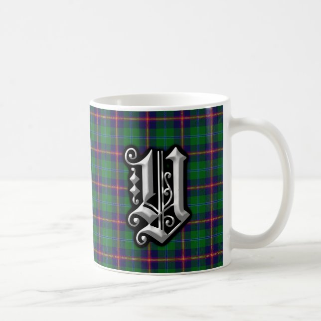Mug Clan Young Letter Y Monogram Tartan (Droite)