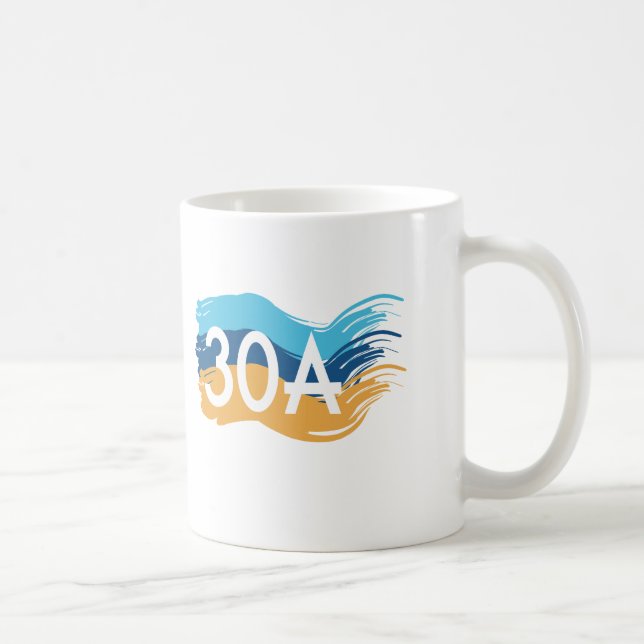 Mug Clapotis de plage de la route 30A la Floride (Droite)