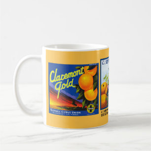 Mug - Claremont CA - Fruit Crate Labels