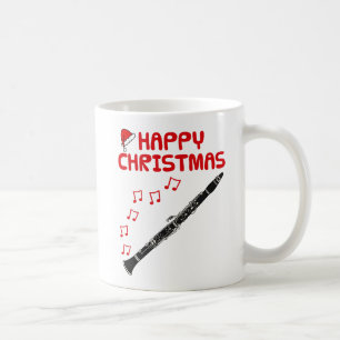 Mug Clarinet Christmas Woodwind Musicien de musique En
