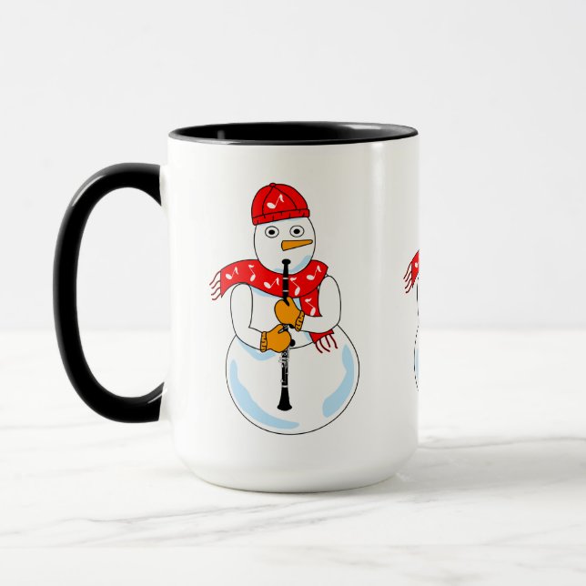 Mug Clarinet Snowman (Gauche)