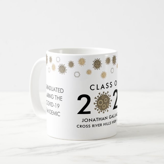 Mug CLASSE COVID DE 2021 Personnalisée (Devant gauche)