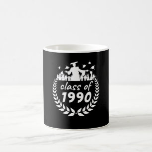Mug classe de 1990 diplôme ou reunion design par