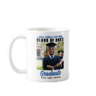 Classe de 2025 Graduate Photo Blue Text Graduation