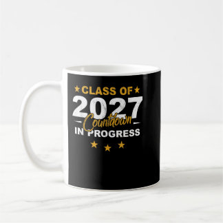 Mug Classe de 2027 Compte à rebours Funny Graduate Pre