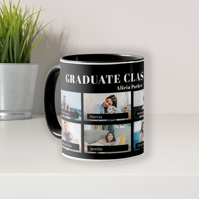 Mug Classe de graduation collage photo de 2024 (Créateur téléchargé)