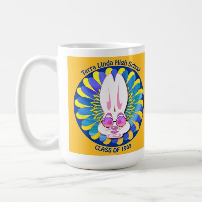 Mug Classe de lapin de TLHS de 1969 cinquantième (Gauche)