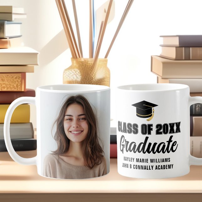 Mug Classe de photos de fin d'études modernes de 2025 (Créateur téléchargé)