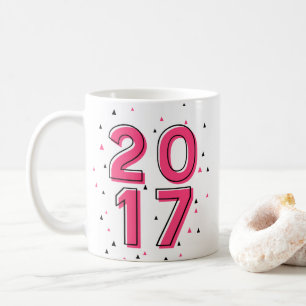 Mug Classe personnalisée de Motif géométrique rose cha