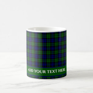 Mug Classic Green & Navy Blackwatch Tartan Plaid