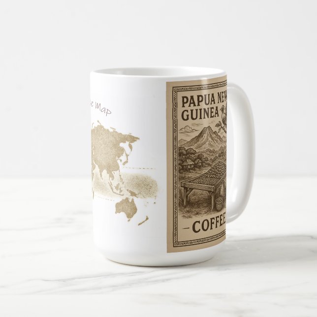 Mug Classic Mug, 325 ml - Coffee & Papua New Guinea (Devant droit)