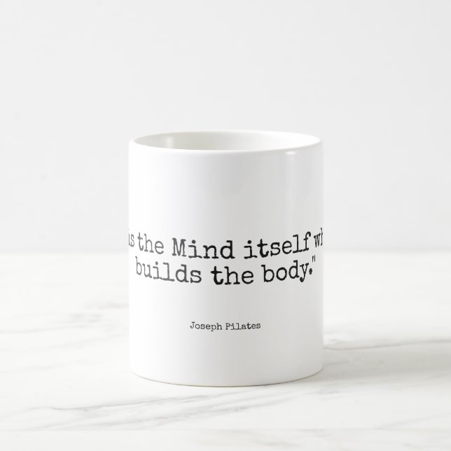Mug classique 11 oz | Eco Fitness Pilates Citation (Centre)