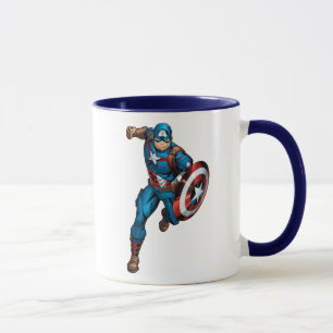 Mug Classique Avengers   Capitaine America avance