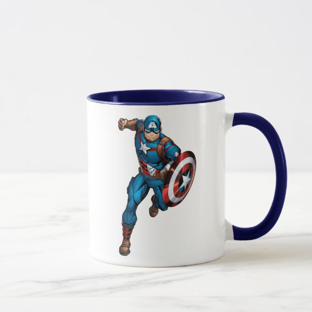 Mug Classique Avengers | Capitaine America avance (Droite)