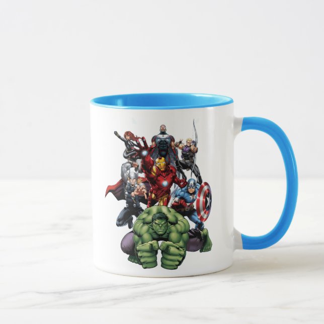 Mug Classique Avengers | Hulk Leading Avengers (Droite)