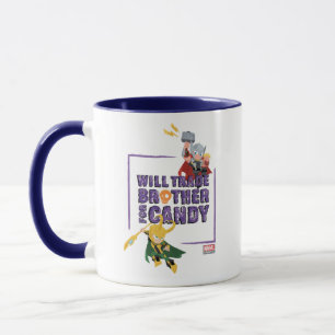 Mug Classique Avengers   Thor & Loki Halloween Candy