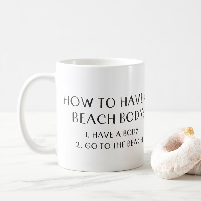 Mug classique blanc 11 oz (Avec donut)