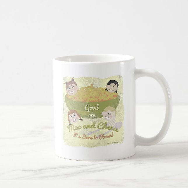Mug Classique bon Ole Mac Cheese Cartoon Slogan (Droite)