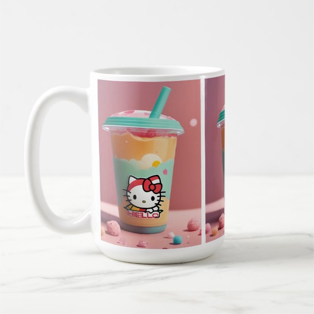 Mug classique bonjour kity (Gauche)