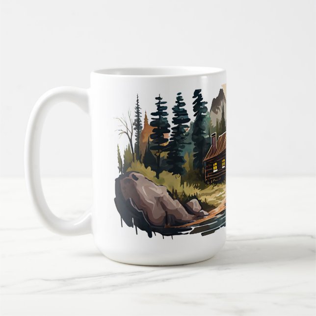 Mug classique cabine série 15 oz (Gauche)