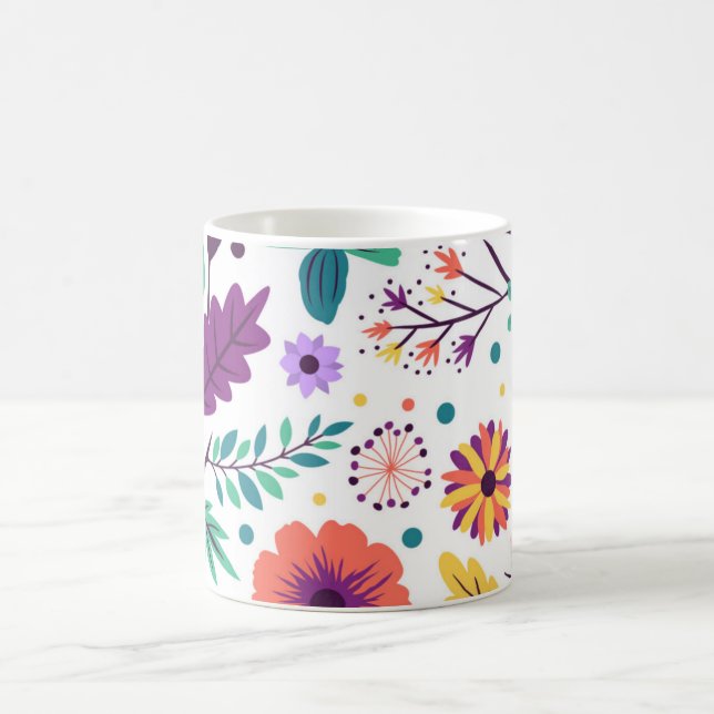 Mug classique composition florale (Centre)