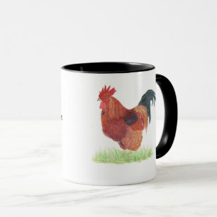 Mug classique coq, Mug café 11 oz