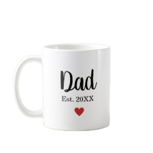 Classique Cute Papa Etabli Année Coeur Moderne