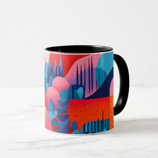 Mug classique d'art moderne, 11 ou 15 oz