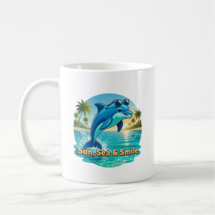 Mug Classique Dauphin Tropical – Sun, Sea & Smile