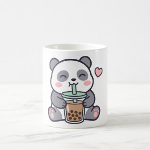 Mug Classique de Bubble Tea au Panda Mignon