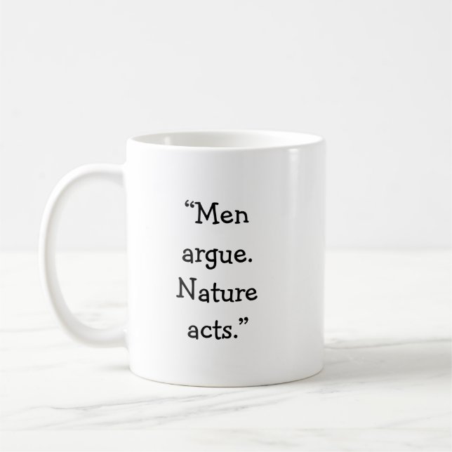 Mug classique de la nature masculine (Gauche)