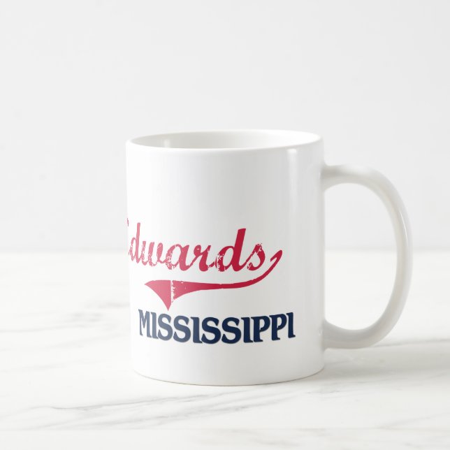 Mug Classique de ville d'Edwards Mississippi (Droite)