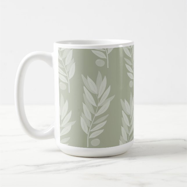 Mug classique en feuilles d'olive (Gauche)