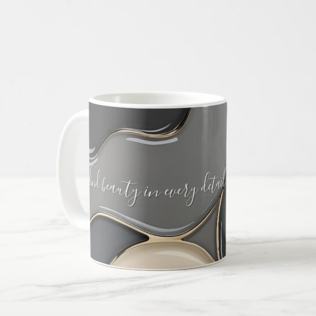 Mug classique en graphisme abstrait (Devant gauche)