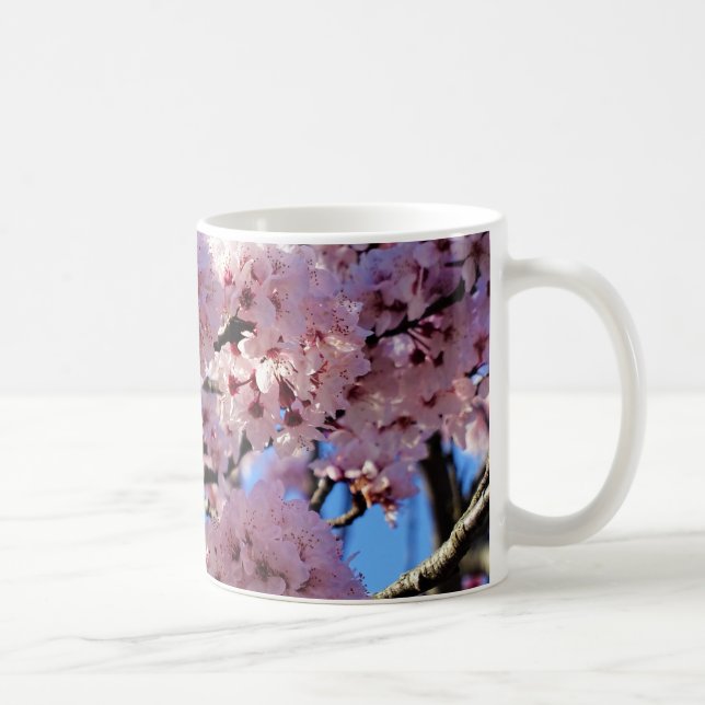 Mug classique Fleur de Cerisier Rose (Droite)
