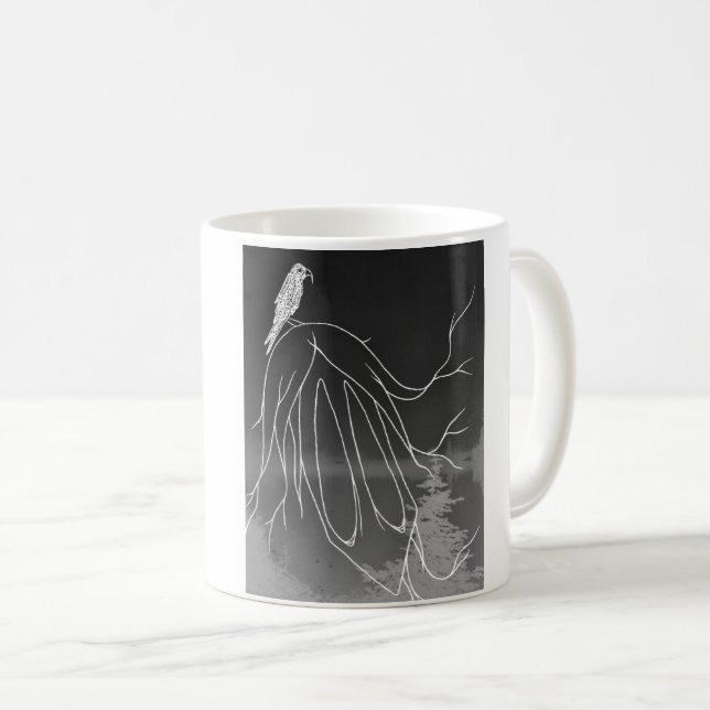 Mug classique Foggy Woods, 11oz (Devant droit)