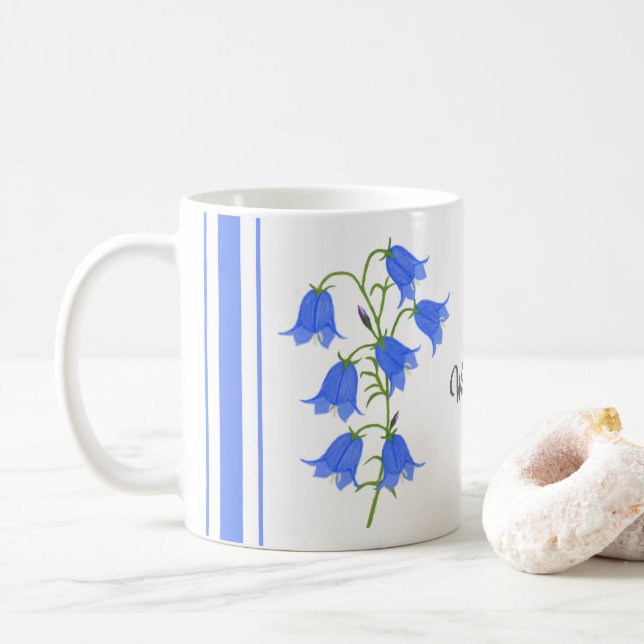 Mug Classique Jolies Jacinthes Avec Texte (Avec donut)