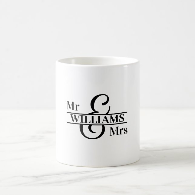 Mug classique Mariage monogramme (Centre)