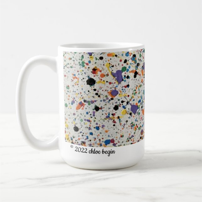 MUG CLASSIQUE - SUR CONFETTI BLANC  (Gauche)