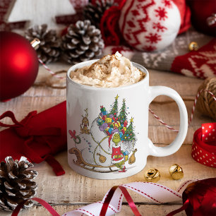 Mug Classique The Grinch   Le Grinch & Max Traîneau de