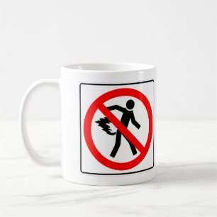 Mug Classique très amusant Pas de Farting Image Signal