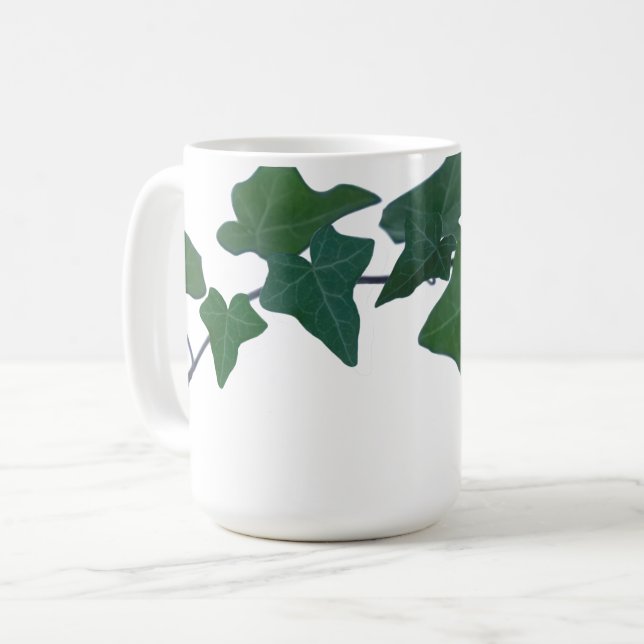Mug Classique vert anglais vert ivoire botanique (Devant gauche)