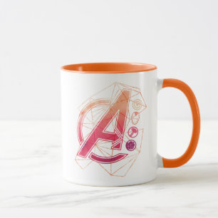 Mug Classiques Avengers   Icônes géométriques Avengers