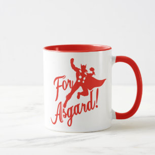 Mug Classiques Avengers   Silhouette de Thor "Pour Asg