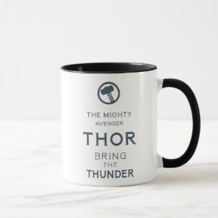 Mug Classiques Avengers   Thor Typographie