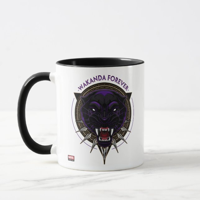 Mug Classiques Avengers | Wakanda Forever Emblème Pant (Gauche)