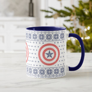 Mug Classiques des Avengers   Graphisme tricoté Captai