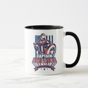 Mug Classiques des Avengers   Retro Captain America Li